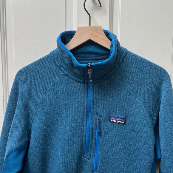 Men's Patagonia Men's Better Sweater® 1/4-Zip Fleece Teal Size Medium - Picture 2 of 16